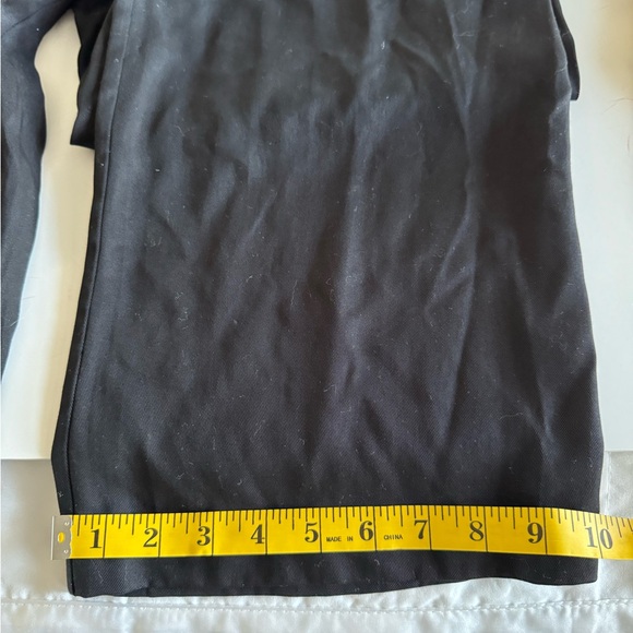 MED USA S Pants, Black pleated front pockets each side, high waist, wide leg NWT - Picture 3 of 5